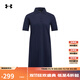 安德瑪（UNDERARMOUR）春夏Courtcore女子羅紋運動(dòng)休閑Polo裙6007602 藏藍色410 L