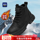 海瀾之家HLA馬丁靴男靴秋冬潮流工裝靴男高幫靴子男鞋 L579 黑色(長(cháng)絨) 42