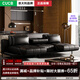 JAQUA意式極簡(jiǎn)萬(wàn)象全真皮沙發(fā)多功能別墅客廳直排黑色中古風(fēng)頭層牛皮 2.9米-Italy原產(chǎn)進(jìn)口-半青皮-全真皮