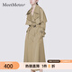 MeetMetro瑪依爾卡其風(fēng)衣女中長款2025秋新款薄款過膝流行外套大衣 卡其 【現(xiàn)貨閃電發(fā)】 M