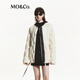 MO&Co.羽絨服90絨輕括寬松側開(kāi)叉撞色飄帶抽繩收腰設計感摩安珂 日落白色 建議和客服確認尺碼哦 S /160 建議和客服確認尺碼哦