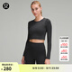lululemon丨Ebb to Street 女士運動(dòng)長(cháng)袖 T 恤 LW3DZNS 黑色 S /6