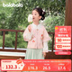 巴拉巴拉女童明制漢服兒童長(cháng)袖套裝2024秋裝時(shí)尚國風(fēng)兩件套潮208324104003