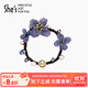 She's茜子發(fā)飾勿忘草漸變刺繡花朵發(fā)繩發(fā)圈時(shí)尚頭繩生日禮物送女友