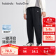 巴拉巴拉balaOne童裝兒童休閑褲子男童女童2025秋裝新款中大童速干長(cháng)褲潮 黑色90001 140