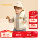 巴拉巴拉童裝寶寶羽絨服保暖嬰兒外套兒童冬季兩件套萌趣男童女童 奶白10501 110 外套充絨量39g+馬甲充絨量24g