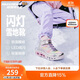 Skechers斯凱奇兒童雪地靴子秋冬保暖運動鞋女童舒適閃燈休閑棉靴302677L