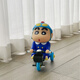 阿呆蠟筆小新騎單車(chē)正品潮玩具手辦桌面擺件動(dòng)漫周邊男女生日禮物 小新騎單車(chē)大號30CM【頂配版】