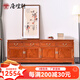 唐煌軒紅木家具緬甸花梨(學(xué)名:大果紫檀)電視柜實(shí)木地柜中式視聽(tīng)柜客廳矮柜 180*45*66cm