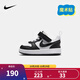 NIKE 耐克男女童休閑板鞋COURT BOROUGH輕便舒適兒童魔術(shù)貼運(yùn)動(dòng)鞋低幫 DV5458-131 26 【建議腳長(zhǎng)15cm】