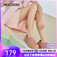 斯凱奇（Skechers）女鞋夏季洞洞鞋休閑外穿拖鞋休閑輕質(zhì)軟彈透氣泡泡鞋111514 桃粉色/PCH 38