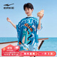 鴻星爾克（ERKE）兒童浴巾超強吸水速干女童洗澡毛巾游泳專(zhuān)用浴袍便攜沙灘巾 深藍