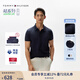TOMMY HILFIGER【輕奢感】25夏季男絲光棉肌理高級感商務(wù)修身短袖翻領(lǐng)POLO 藏青色DW5 L （推薦：140-155斤）