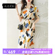 拉倫菲韻意式高端品牌2024夏季新款連衣裙女氣質(zhì)減齡顯瘦中長(zhǎng)款過(guò)膝襯衫裙 白色 L 【105-120斤】