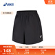 亞瑟士ASICS女子跑步短褲吸濕排汗百搭舒適透氣短褲 2012D261-001 黑色 L