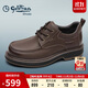 金利來(lái)（Goldlion）男鞋休閑鞋戶(hù)外休閑百搭磨砂皮工裝鞋G546430271CCA棕色42