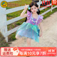 G.DUCKKIDS童裝公主裙女童美人魚(yú)裙子夏季兒童連衣裙生日禮服小女孩背心裙 紫色 90 適合80-90年齡1-2歲左右