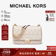 MICHAEL KORS禮物輕奢MK女包SLOAN小香風(fēng)鏈條單肩斜挎腋下包 大號 奶白色
