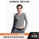 UR2025秋季新款女裝潮流運動貓咪圖案連帽修身T恤UYV450251 花灰 M