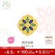 周生生黃金轉運珠Charme四方云紋國風(fēng)足金串珠不含繩92671C定價(jià)