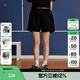 Champion冠軍短褲2024春夏新款簡(jiǎn)約復古寬松刺繡小Clogo休閑褲女 黑色 S
