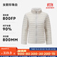 迪卡儂（DECATHLON）短款羽絨服輕薄薄外套戶(hù)外運動(dòng)保暖內膽排骨羽絨服TREK100 女款-珍珠白-立領(lǐng) S