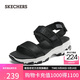 斯凱奇（Skechers）涼鞋女士秋季厚底休閑運動(dòng)女鞋百搭舒適外穿軟底沙灘鞋119853