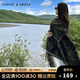 CinvaiKrose 秋冬季旅游斗篷披肩女高級感保暖外搭大外套披風(fēng) 水墨色
