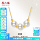 周六福（ZLF）  18K金淡水珍珠項(xiàng)鏈女柔雅鏈墜套鏈送女友禮物T 白色珍珠-約40+5cm（可調(diào)節(jié)）