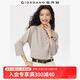 佐丹奴亨利衫女秋季新款純棉美式亨利領(lǐng)插肩七分袖上衣女13325771 22灰杏 S