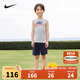 NIKE 耐克小童裝男童背心短褲2件套夏季兒童無(wú)袖T恤短褲運動(dòng)套裝