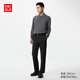優(yōu)衣庫男裝易打理快干彈力輕型長(cháng)褲/休閑褲通勤褲仿棉質(zhì)款470566 470566/09黑色 88 /175/88A