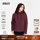 AIGLE【25年冬季新品】艾高全拉鏈時(shí)尚休閑外套戶(hù)外保暖抓絨外套女 深棗紅色 BP301 38 165/88A