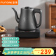 FUNORK全自動(dòng)上水電熱水壺茶臺燒水壺燒水器專(zhuān)用一體茶桌茶幾泡茶具電茶爐 鈦灰色手柄單爐