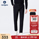 Navigare意大利小帆船休閑褲男士秋冬款加厚保暖直筒褲磨毛通勤長(cháng)褲男褲 黑 34 碼