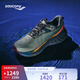 Saucony索康尼勝利22 GTX跑步鞋男專(zhuān)業(yè)緩震防潑水訓練運動(dòng)鞋 綠灰黃 41