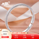 九樂(lè )足銀999銀手鐲女原創(chuàng  )滿(mǎn)天星平板手鐲漫天星辰鐲子送女友禮物 30克（內徑52）足銀999滿(mǎn)天星手鐲