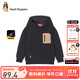 暇步士（Hush Puppies）童裝男童衛衣冬裝新款兒童衛衣雙刷雙搖粒絨時(shí)尚休閑百搭簡(jiǎn)約衛衣 藏藍 130 cm