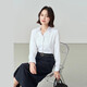 伯德小姐 抗皺面試襯衫女西裝內搭職業(yè)公務(wù)長(cháng)袖正肩上衣正裝白色襯衣