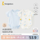 童泰（TONGTAI）嬰兒包屁衣夏季純棉寶寶連體衣衣服哈衣爬服薄款睡衣藍色59cm