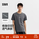森馬（Semir）短袖T恤男修身內搭基礎字母t夏季個(gè)性印花圓領(lǐng)上衣棉質(zhì)百搭潮 褐灰20851 S