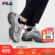 斐樂(lè )（FILA）魚(yú)刺3代老爹鞋女鞋春新款休閑鞋厚底增高鞋運動(dòng)鞋 薄霧灰/南極灰-HA 38