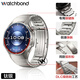 watchbond【官方同款】適用華為手表gt6pro表帶46mm鈦金屬表帶專(zhuān)用接口無(wú)縫隙男士款鈦空銀腕帶全鈦合金配件 GT6Pro專(zhuān)用頂配版【按鍵拆+弧形扣側滑】鈦空銀 送鋼化膜×2