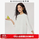 佐丹奴超好看七分袖T恤女純棉前短后長(cháng)寬松圓領(lǐng)上衣05325790