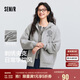 森馬（Semir）[商場同款]外套女連帽刺繡學(xué)院風(fēng)2025春寬松質(zhì)感夾克101125108002