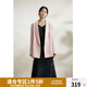 獨束大碼女裝【黑標系列】輕奢戧駁領(lǐng)氣質(zhì)西裝女春新款微胖mm外套 冰莓粉 XL (尺碼：3)