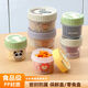 沃德百惠（WORTHBUY）迷你密封保鮮盒零食堅果收納盒便攜分裝迷你輔食保鮮盒儲藏盒 牛奶白-赫赫熊-小號