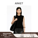ARKET女裝 羊駝毛混紡無(wú)袖馬甲針織背心毛衣春秋1248576001 黑色 S 165/88A 模特高180CM，穿S碼