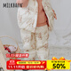Milkbarn兒童羽絨褲男女童棉褲冬季外穿長(zhǎng)褲子寶寶保暖褲子 大象 90