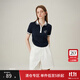 范思藍恩范思藍恩學(xué)院風(fēng)polo針織T恤衫女2024夏新款復古經(jīng)典上衣24FS12370 藏青色 M